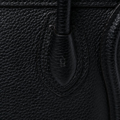 Celine Drummed Calfskin Nano Luggage Black 8 of 10