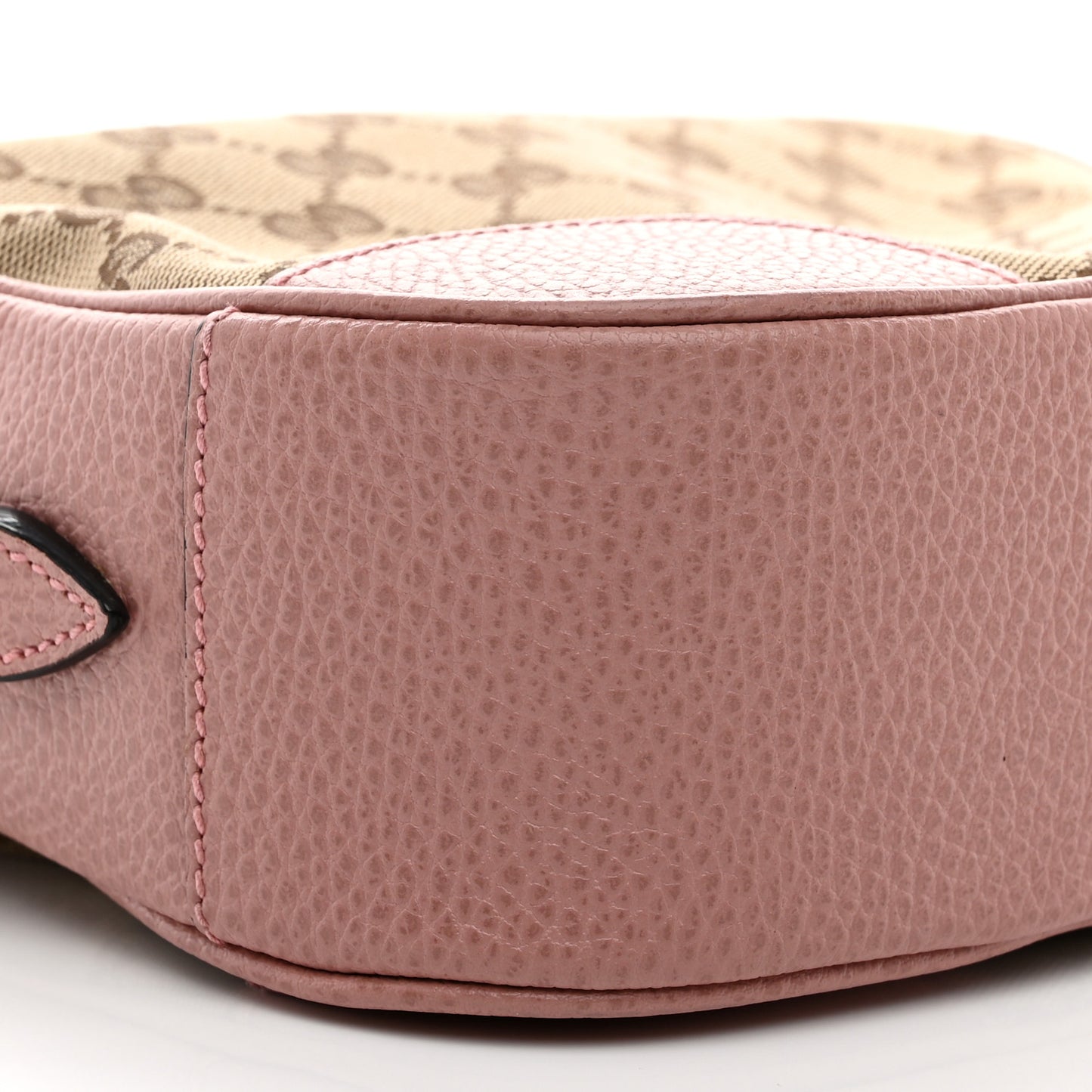 Monogram Mini Bree Messenger Bag Beige Soft Pink