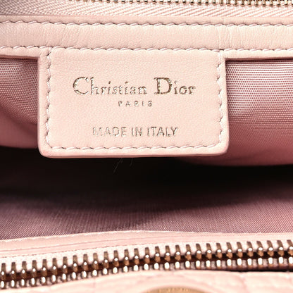 Christian Dior Lambskin Cannage Large Dior Soft Shopping Tote Light Pink 5 of 8