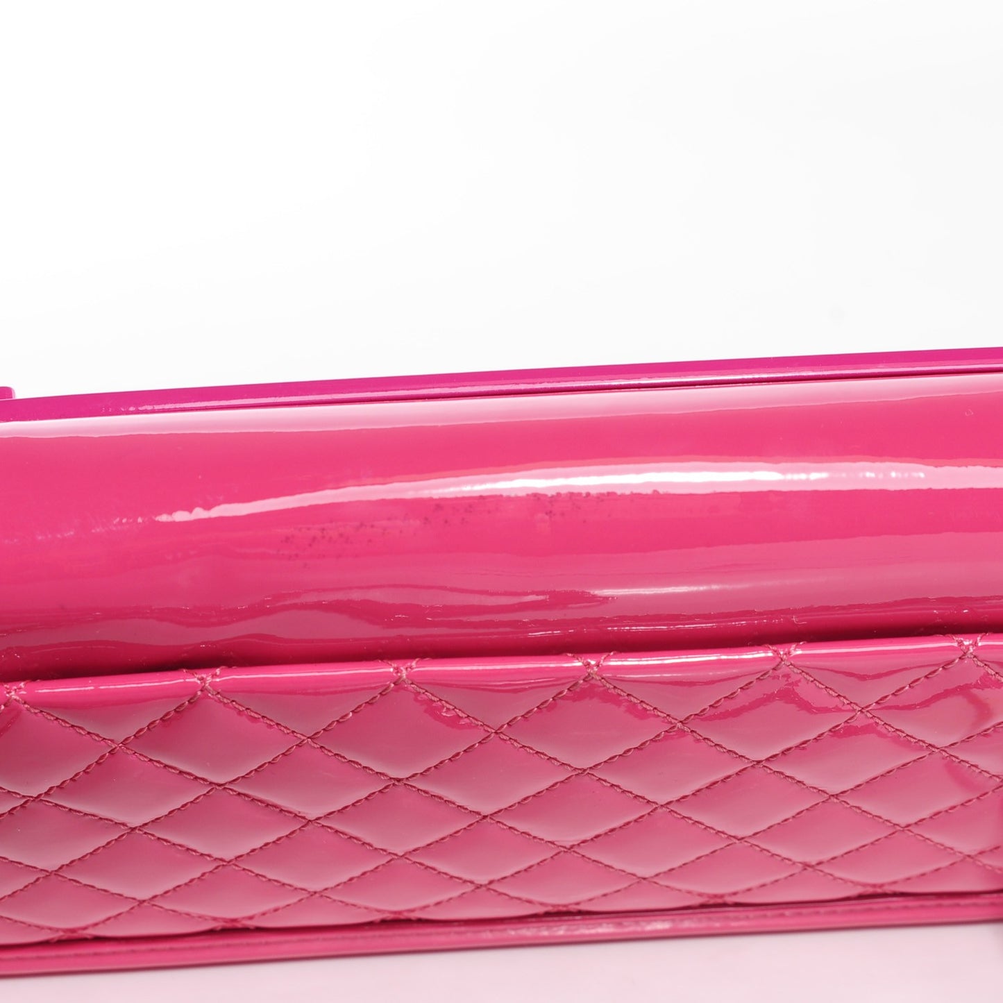 Plexiglass Patent Small Boy Brick Flap Pink Orange