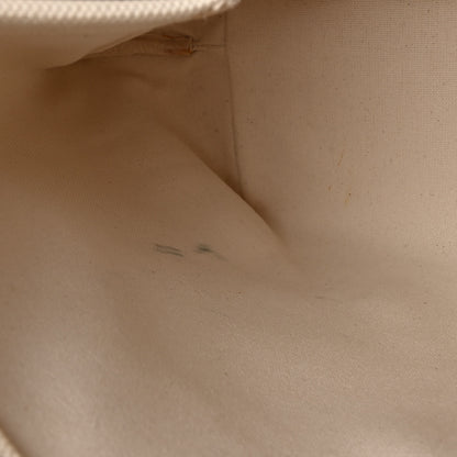 Celine Canvas Calfskin Logo Print Small Horizontal Cabas Natural Tan 11 of 13