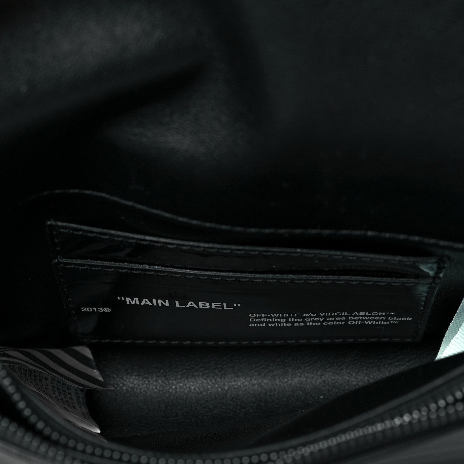 Off-White Patent Mirror Binder Clip Bag Black 6 of 10