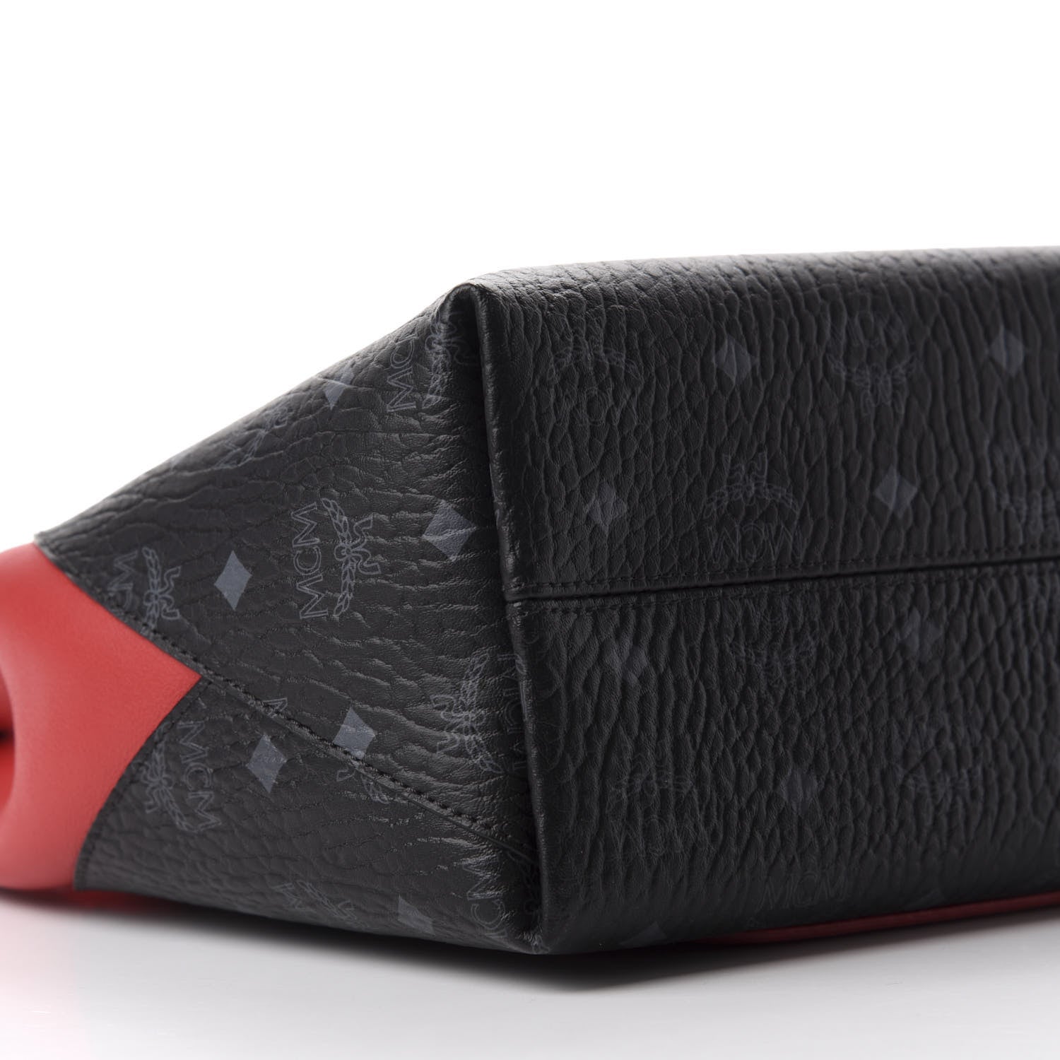 MCM Visetos Medium Klara Hobo Red Black 7 of 12