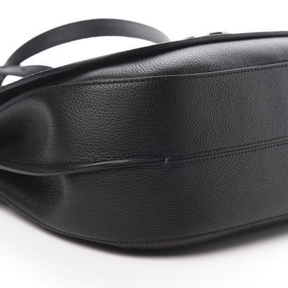Mulberry Small Classic Grain Calfskin Amberley Satchel Black 8 of 9