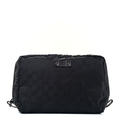 Gucci Nylon Monogram Cosmetic Case Black 2 of 14