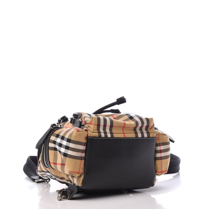 Burberry Vintage Check Small Rucksack Backpack Black 4 of 8