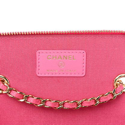 Chanel Caviar Quilted Small Vanity Case With Chain Pink 6 of 20