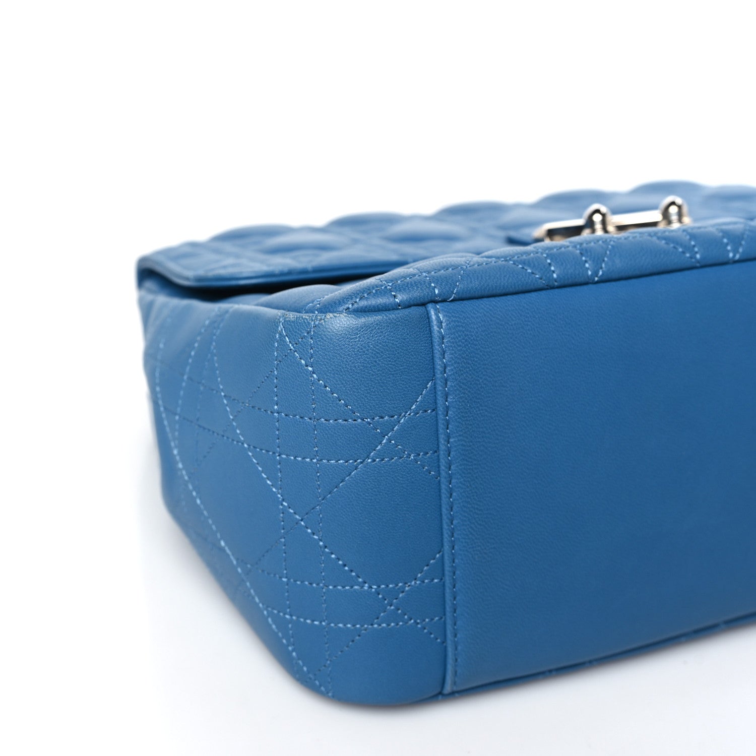 Christian Dior Lambskin Cannage Large Miss Dior Flap Blue 7 of 8