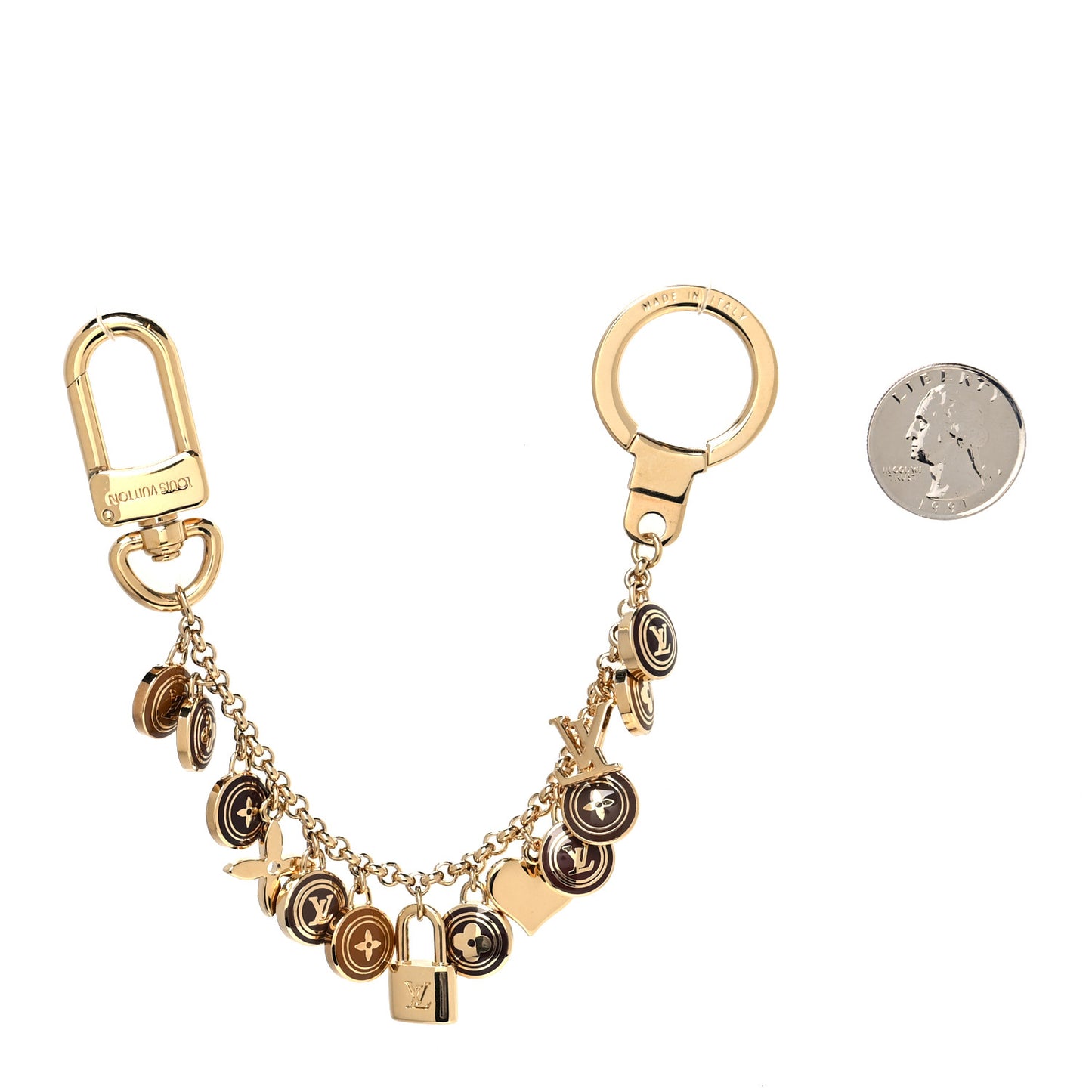 Pastilles Key Chain Bag Charm Brown