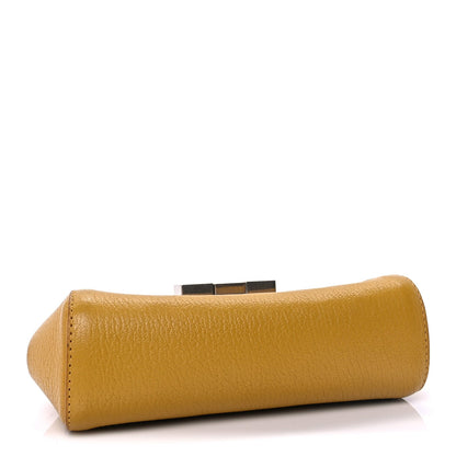 Bottega Veneta Grained Calfskin Geometric Belt Bag  Mustard Yellow 3 of 8