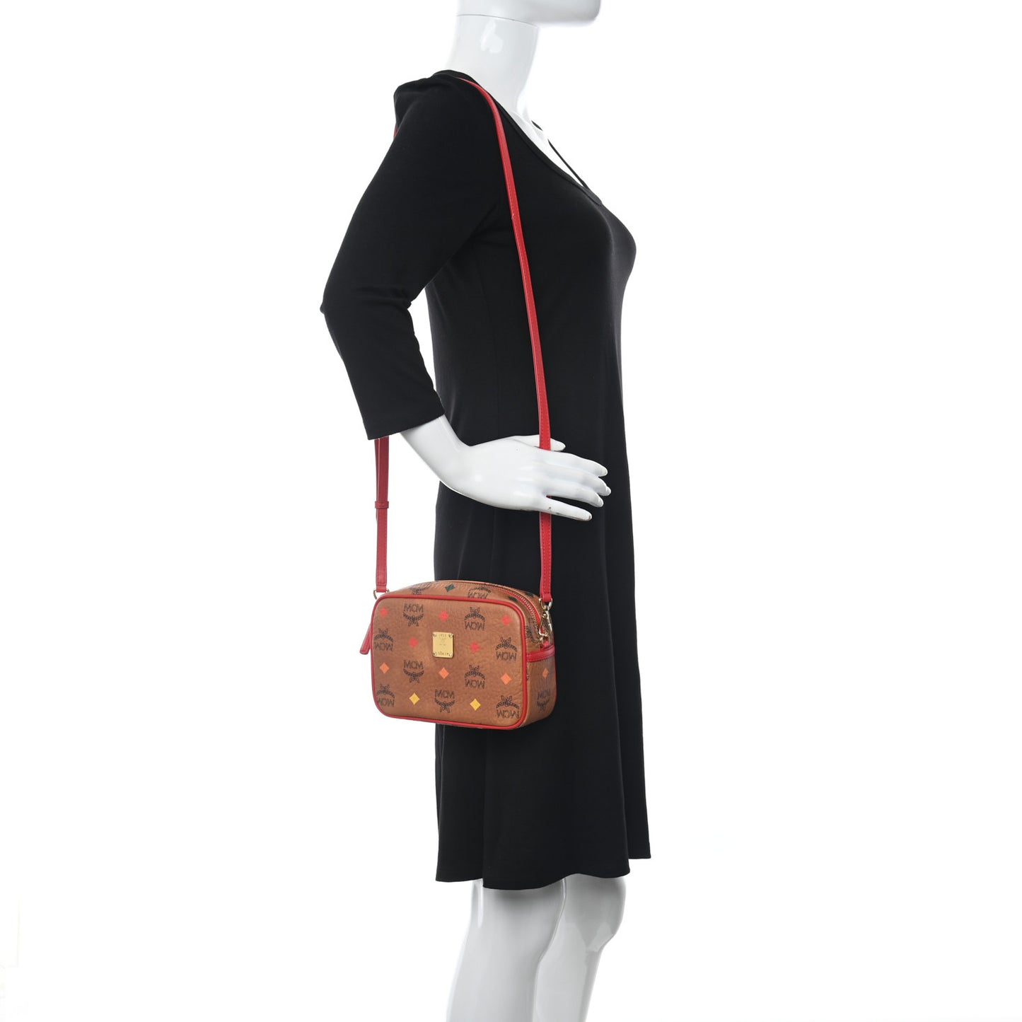 Skyoptic Visetos Spectrum Diamond Camera Bag Cognac Red