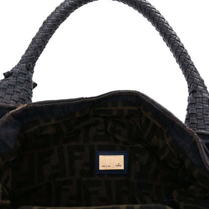Fendi Denim Spalmati Woven Spy Blue 5 of 8