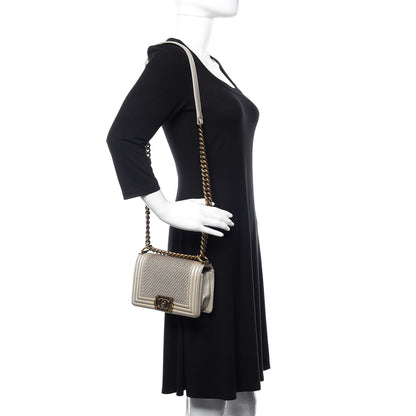 Chanel Metallic Lambskin Small Scaled Boy Flap Gold 2 of 10