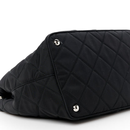 Prada Nylon Tessuto Impuntu Quilted Tote Black 10 of 11