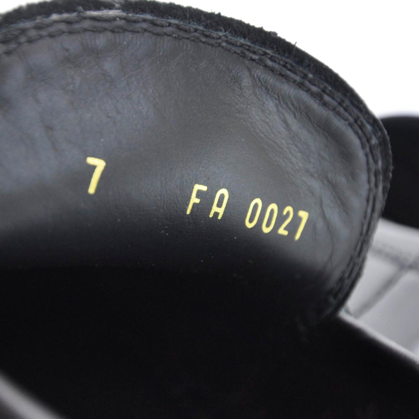 Leather Loafers Shoes 7 Black