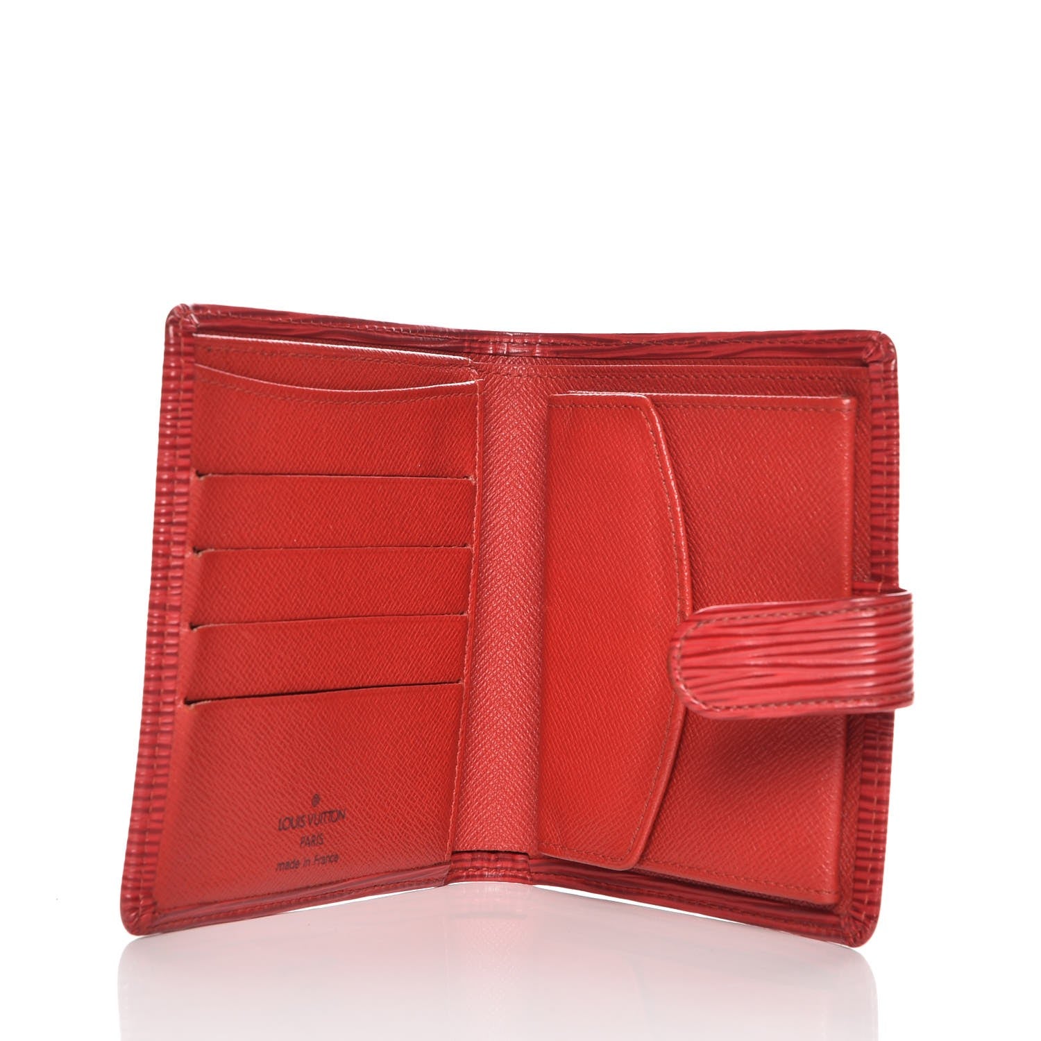 Louis Vuitton Epi Porte-Billets Compact Wallet Red 5 of 8