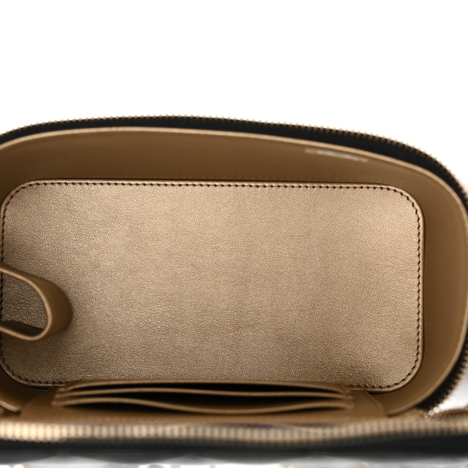 Chanel Lambskin Quilted Pearl Crush Small Vanity Case With Chain Black 5 of 11