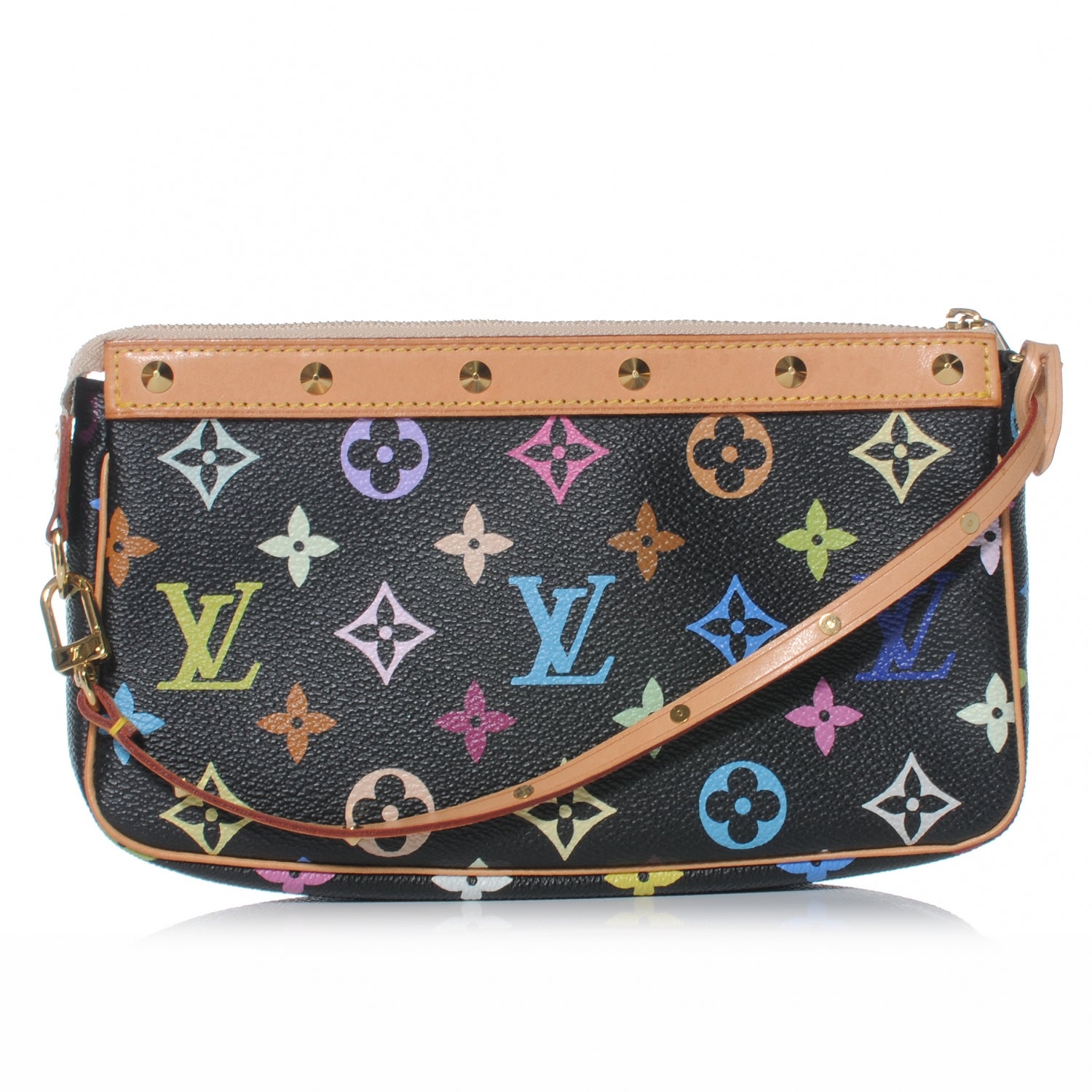 Louis Vuitton Monogram Multicolor Pochette Accessories Black 1 of 7