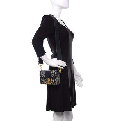 Christian Dior Oblique 30 Montaigne Box Bag Blue 2 of 10