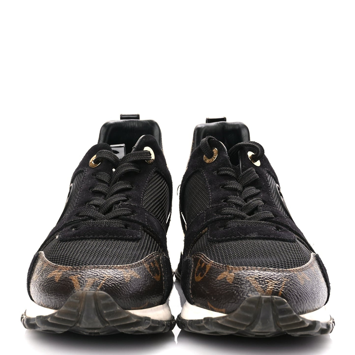 Suede Monogram Run Away Sneakers 36.5