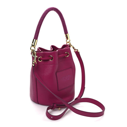 Marc Jacobs Grained Calfskin The Bucket Bag Lipstick Pink 3 of 7