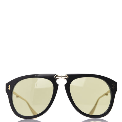 Gucci Folding Aviator Sunglasses GG0305S Black Gold 4 of 8