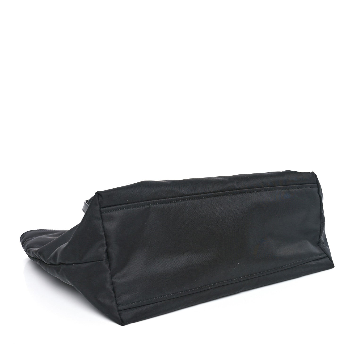 Prada Tessuto Nylon Saffiano Shopping Tote Black 4 of 9