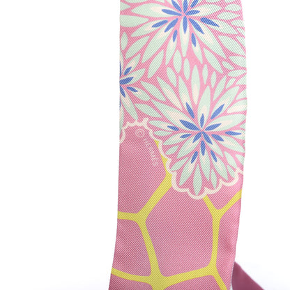 Hermes Silk The Three Graces Twilly Rose Bonbon Canard 3 of 4