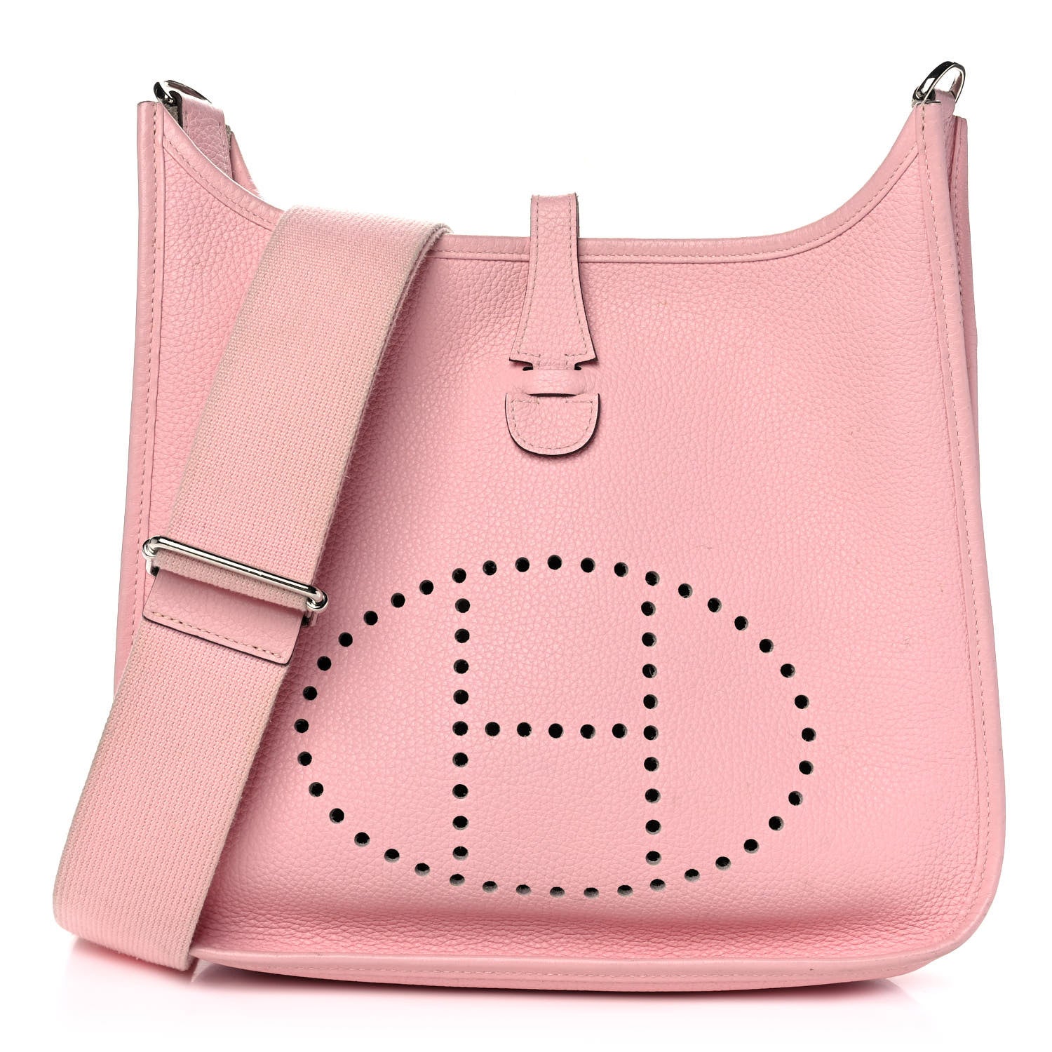 Hermes Taurillon Clemence Evelyne III PM Rose Sakura 1 of 13