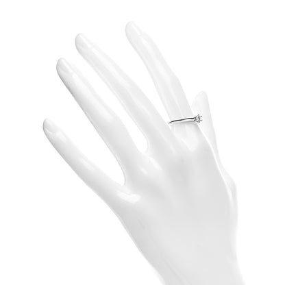 Tiffany Platinum Diamond .19ct Solitaire Engagement Ring 50 5.25 2 of 5