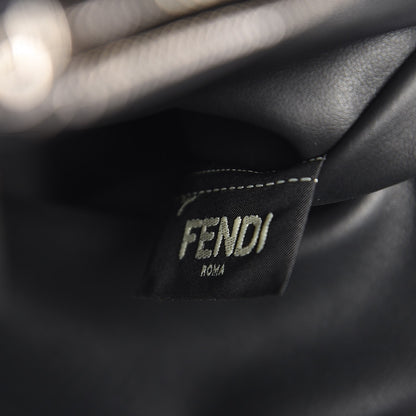 Fendi Vitello Baltico Dolce Studded Petite 2Jours Tote Black Multicolor 6 of 7