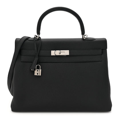 Hermes Togo Kelly Retourne 35 Black 1 of 12