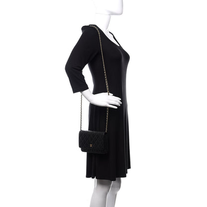 Chanel Caviar Quilted Wallet On Chain WOC Black 2 of 12