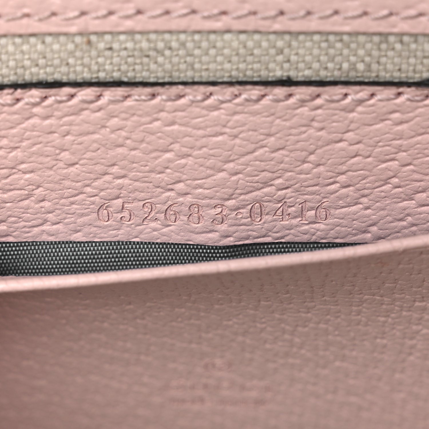 Gucci Monogram Jumbo GG Textured Dollar Calfskin Mini Padlock Top Handle Shoulder Bag Beige Perfect Pink 6 of 10