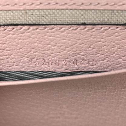 Gucci Monogram Jumbo GG Textured Dollar Calfskin Mini Padlock Top Handle Shoulder Bag Beige Perfect Pink 6 of 10