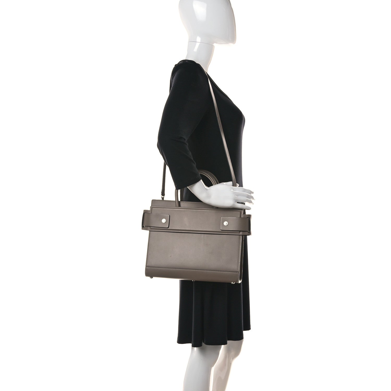 Givenchy Smooth Calfskin Small Horizon Satchel Linen 2 of 15