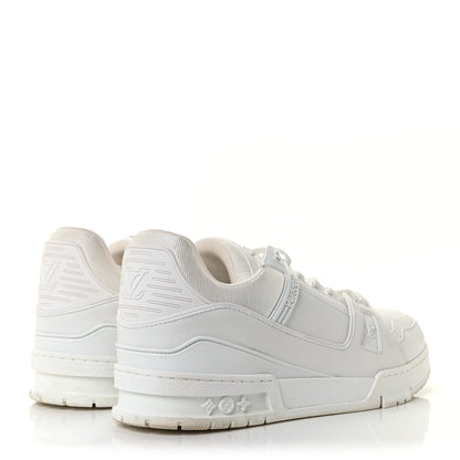 Louis Vuitton Calfskin Mens LV Trainer Sneakers 8.5 White 4 of 9