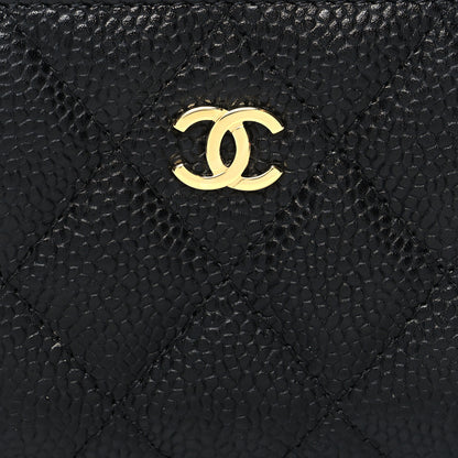 Chanel Caviar Quilted Zip Coin Purse Black 8 of 8