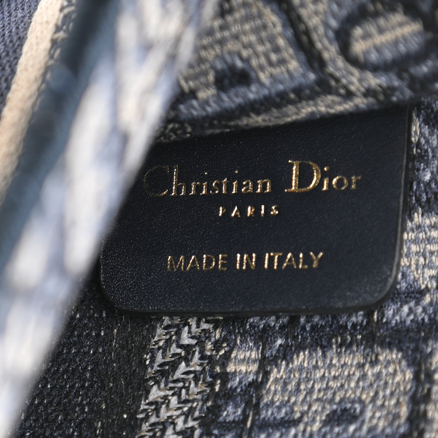 Christian Dior Oblique Mini Book Tote Blue Multicolor 6 of 8