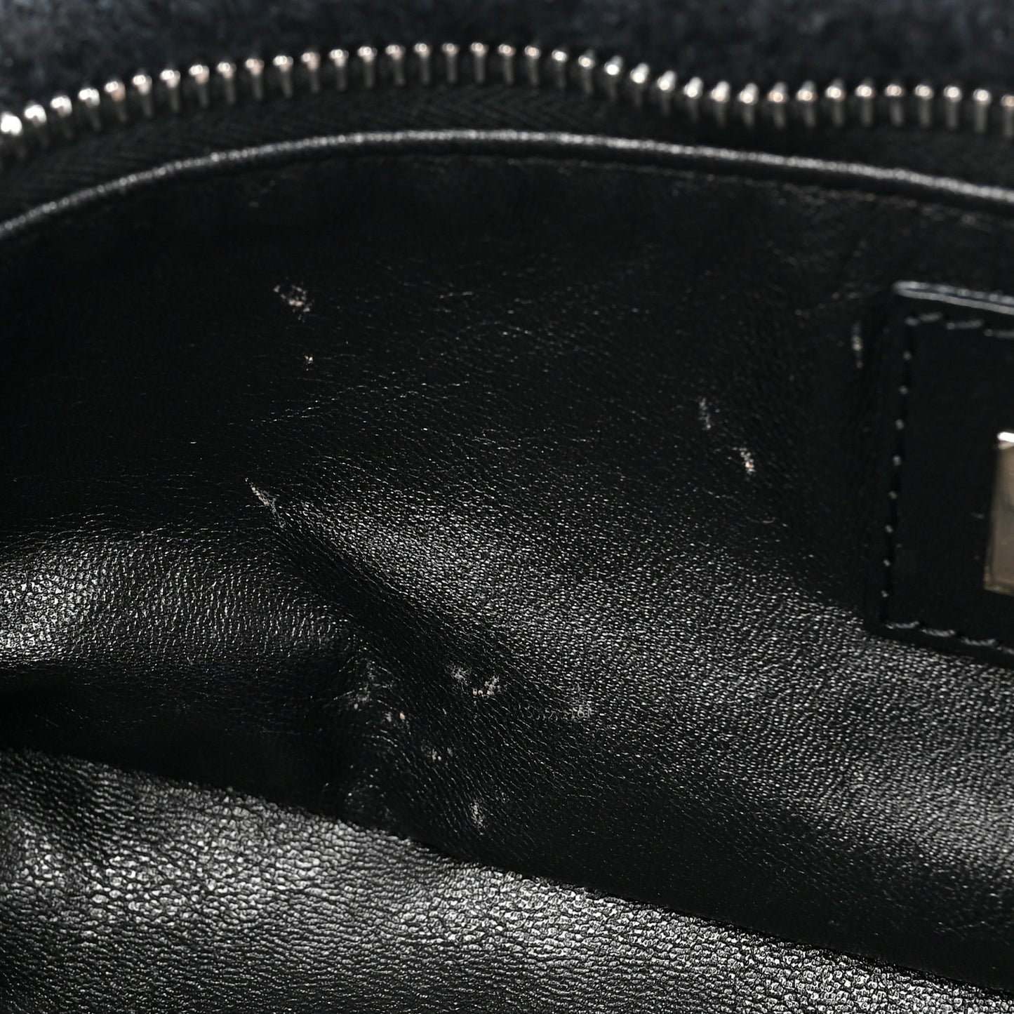 Wool Pochette Black Blue