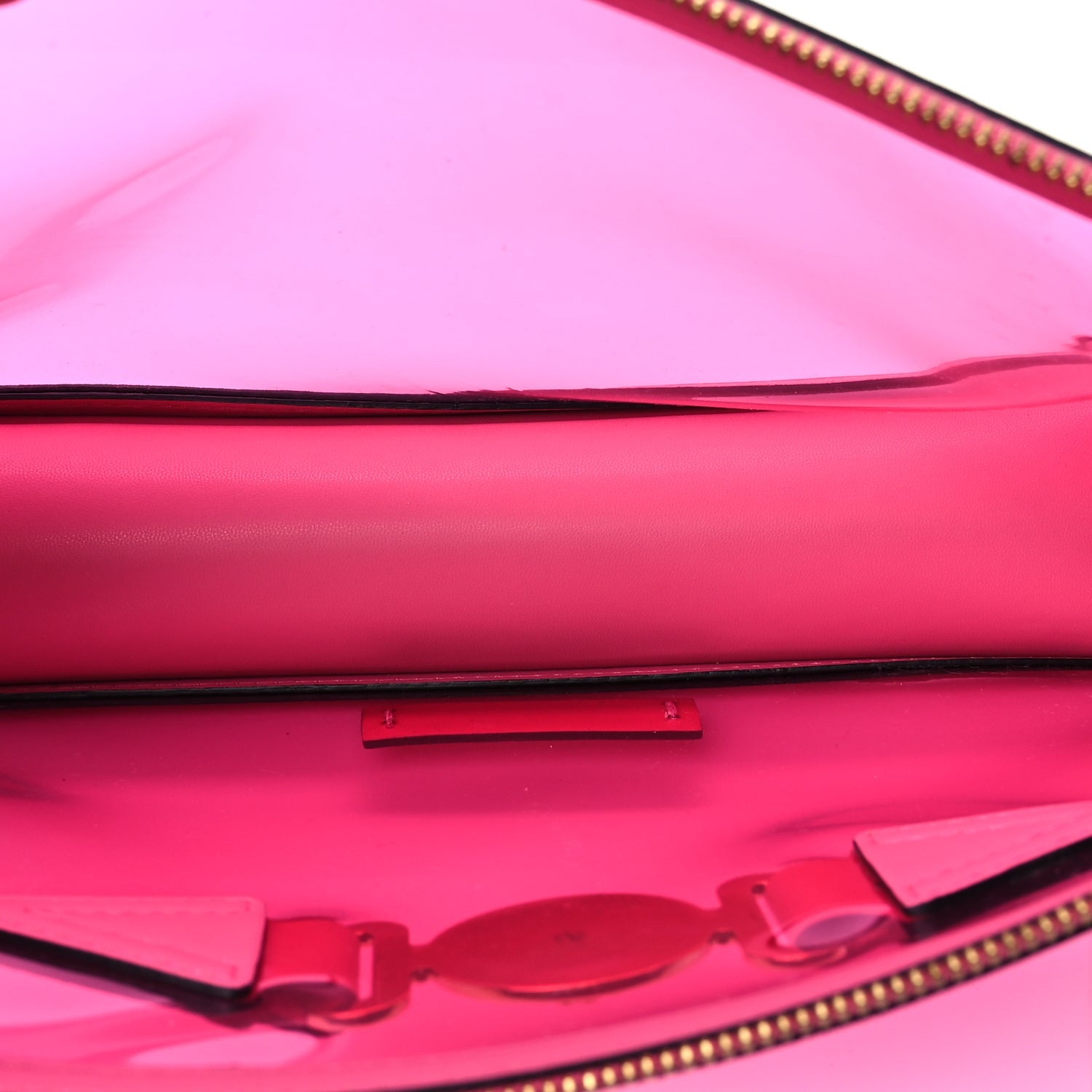 Versace PVC Medusa Clutch Fuschia 5 of 7