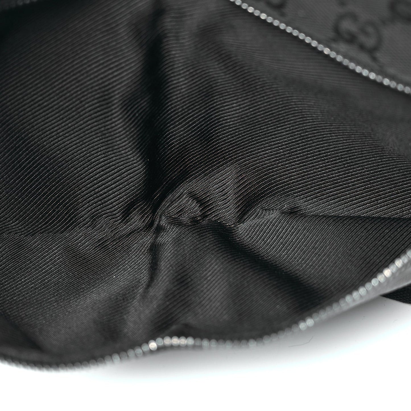 GG Monogram Double Pocket Belt Bag Black