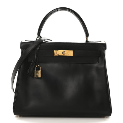 Hermes Box Kelly Retourne 28 Black 1 of 7