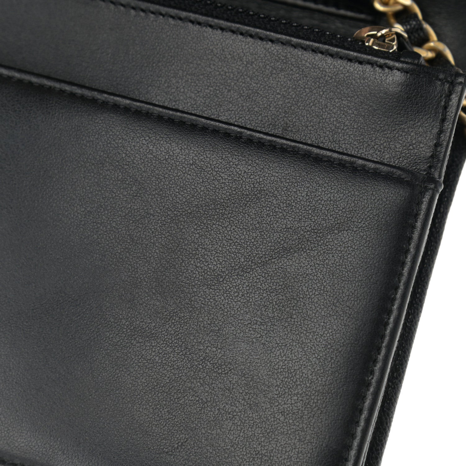 Chanel Caviar Quilted Boy Wallet On Chain WOC Black 11 of 11
