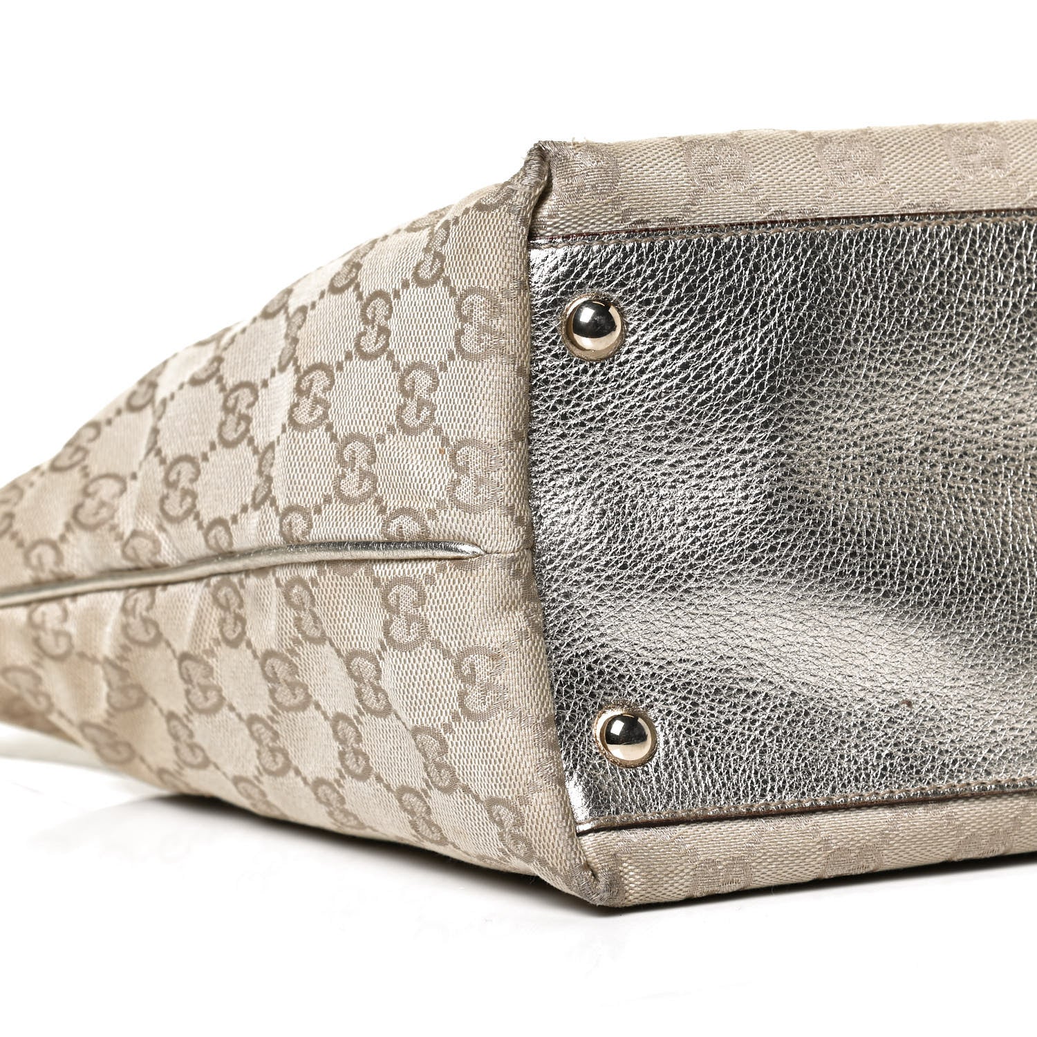 Gucci Monogram Medium New Britt Tote Gold 8 of 10