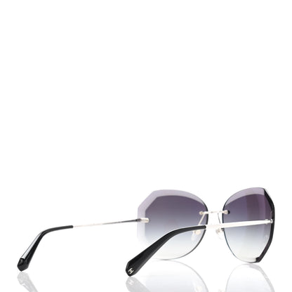 Chanel Metal Spring Round Sunglasses 4220 Silver 4 of 8