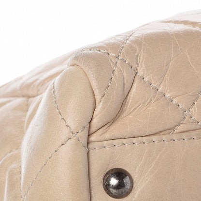 Chanel Glazed Calfskin Quilted Tote Light Beige 9 of 12