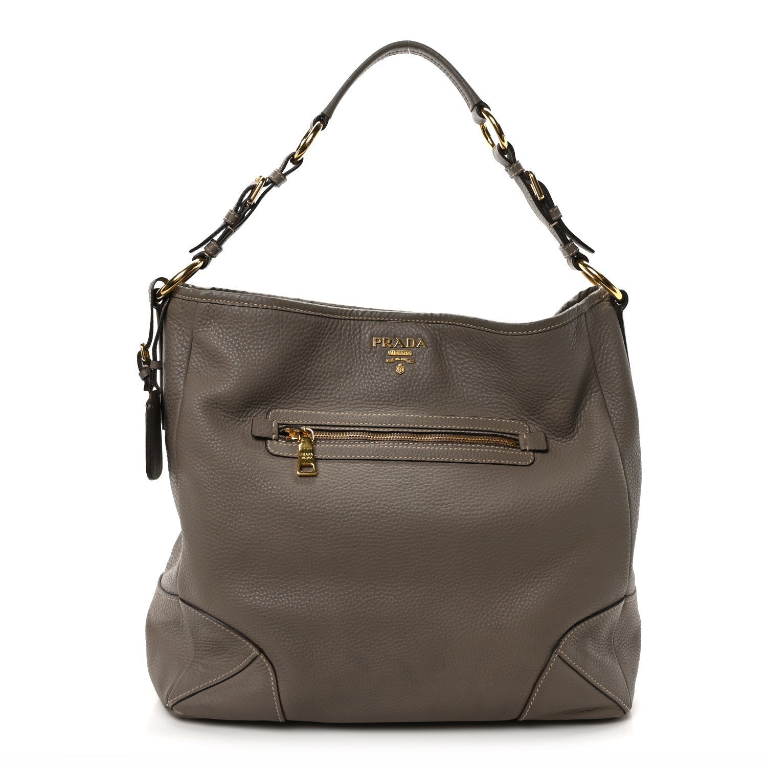Prada Vitello Daino Hobo Argilla 1 of 7
