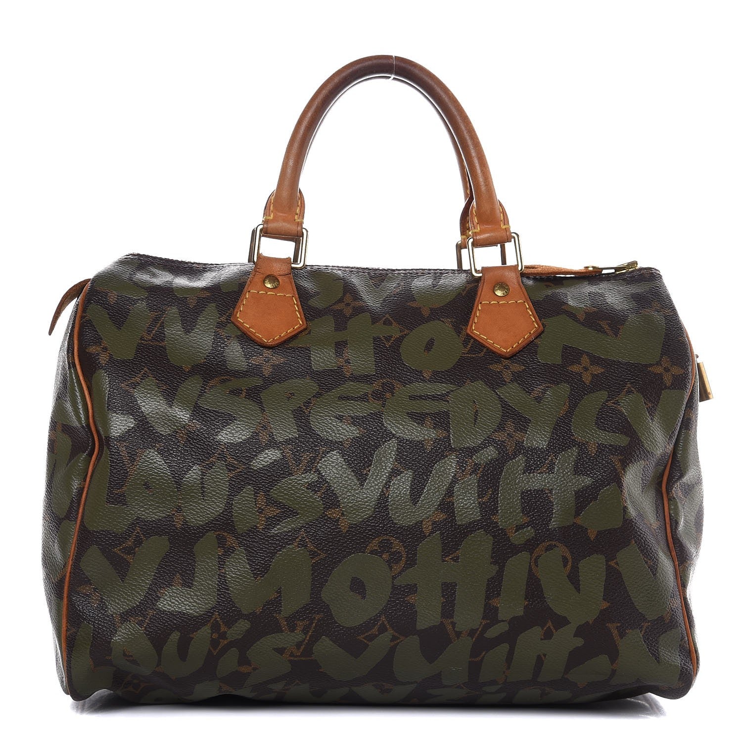 Louis Vuitton Monogram Graffiti Speedy 30 Kaki 1 of 17
