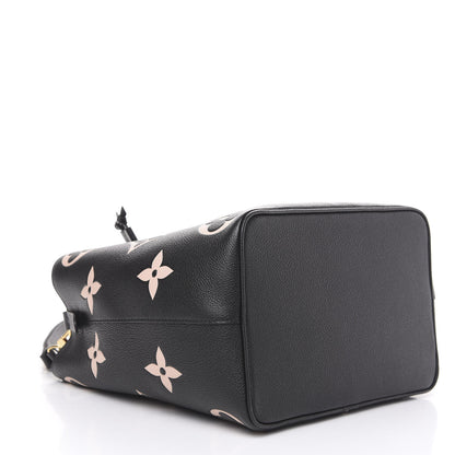 Louis Vuitton Empreinte Monogram Giant Neonoe MM Black Beige 3 of 7